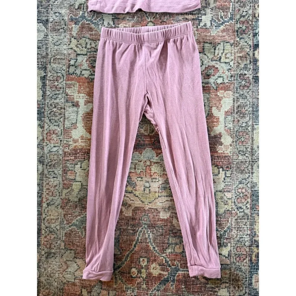 Kyte Baby 18-24 Months Baby Girl Pink Mauve Bamboo 2 Piece Pajama Set